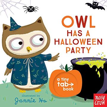 portada Owl has a Halloween Party: A Tiny tab Book (in English)