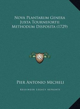 portada Nova Plantarum Genera Juxta Tournefortii Methodum Disposita (1729) (en Latin)