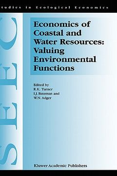 portada economics of coastal and water resources: valuing environmental functions (en Inglés)