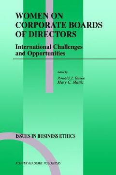 portada women on corporate boards of directors: international challenges and opportunities (en Inglés)