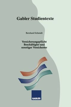 portada Versicherungspflicht Beschäftigter und sonstiger Versicherter: Studientext Nr.2 (Gabler-Studientexte) (German Edition)