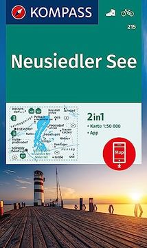 portada Kompass Wanderkarte 215 Neusiedler see 1: 50. 000 Wanderkarte mit Akitv Guide, Radwegen und Tipps für Surfer. (en Alemán)