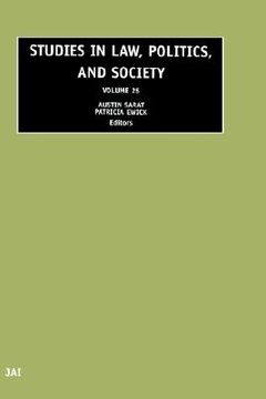 portada studies in law, politics and society,25 (en Inglés)