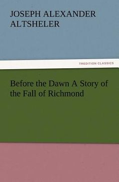 portada before the dawn a story of the fall of richmond