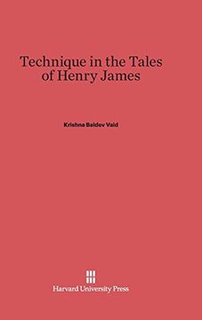 portada Technique in the Tales of Henry James (en Inglés)
