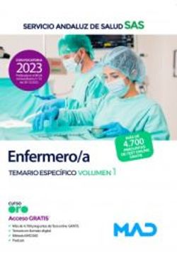 portada Enfermero/A. Temario Especifico Volumen 1