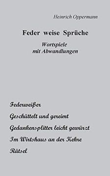 portada Feder Weise Sprã¼Che: Wortspiele mit Abwandlungen 