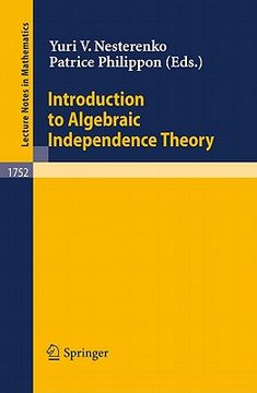 portada introduction to algebraic independence theory (in English)