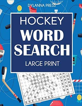portada Hockey Word Search: Large Print Word Search Featuring Favorite Players, Teams, and Game Terms 