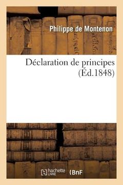 portada Déclaration de Principes (in French)