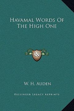 portada havamal words of the high one