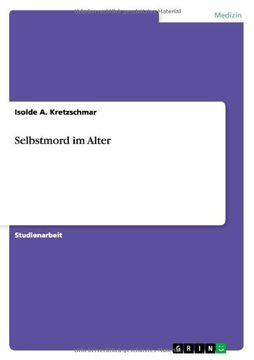 portada Selbstmord im Alter (German Edition) (en Alemán)