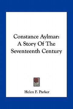 portada constance aylmar: a story of the seventeenth century