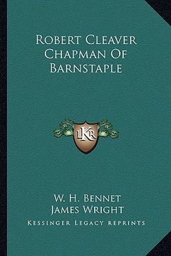 portada robert cleaver chapman of barnstaple (en Inglés)