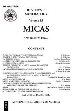 portada Micas. Reviews in Mineralogy Volume 13 (en Inglés)