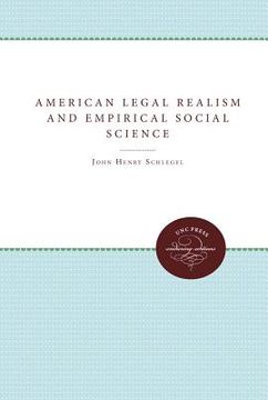 portada american legal realism and empirical social science (in English)