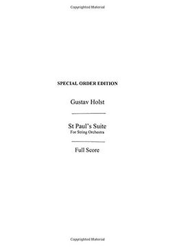portada St Paul's Suite For String Orchestra