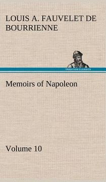 portada memoirs of napoleon - volume 10