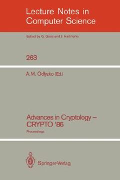 portada advances in cryptology - crypto '86: proceedings (en Inglés)
