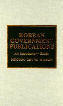 portada korean government publications: an introductory guide (in English)