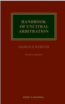 portada Handbook of Uncitral Arbitration.