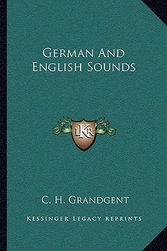 portada german and english sounds (en Inglés)