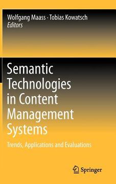 portada semantic technologies in content management systems (en Inglés)