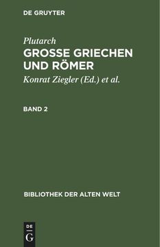 portada Plutarch: Grosse Griechen und Römer. Band 2 (en Alemán)