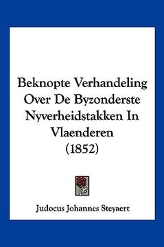 portada Beknopte Verhandeling Over De Byzonderste Nyverheidstakken In Vlaenderen (1852)