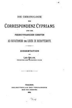 portada Die Chronologie der Correspondenz Cyprians (en Alemán)
