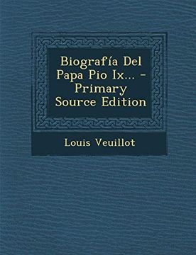 portada Biografía del Papa pio Ix.