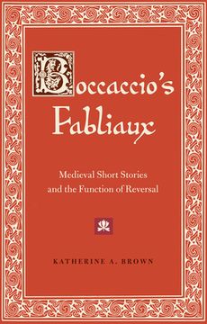 portada Boccaccio's Fabliaux: Medieval Short Stories and the Function of Reversal (in English)