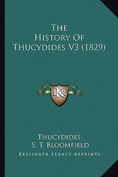 portada the history of thucydides v3 (1829) (en Inglés)