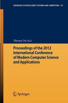 portada proceedings of the 2012 international conference of modern computer science and applications