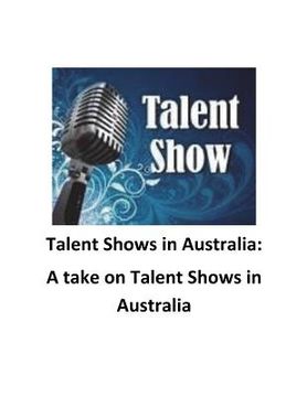 portada Talent Shows in Australia: A take on Talent Shows in Australia (en Inglés)