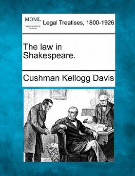 portada the law in shakespeare. (en Inglés)