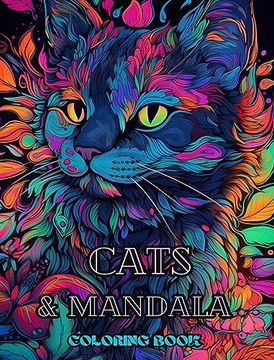 portada Cats with Mandalas - Adult Coloring Book. Beautiful Coloring Pages: Adults Relaxation and Stress Relief