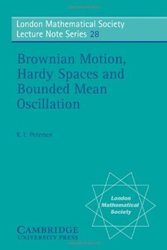 portada Brownian Motion, Hardy Spaces and Bounded Mean Oscillation Paperback (London Mathematical Society Lecture Note Series) (en Inglés)
