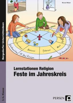 portada Lernstationen Religion: Feste im Jahreskreis (en Alemán)