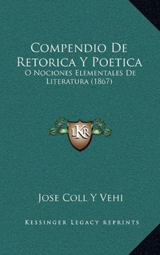 portada Compendio de Retorica y Poetica: O Nociones Elementales de Literatura (1867)