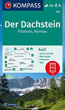 portada Kompass Wanderkarte 031 der Dachstein, Ramsau, Filzmoos 1: 25. 000 (en Alemán)