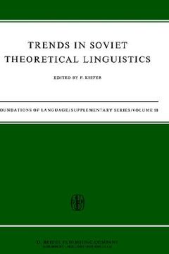 portada trends in soviet theoretical linguistics (en Inglés)