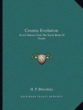 portada cosmic evolution: seven stanzas from the secret book of dzyan