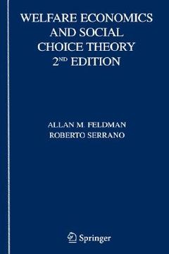portada welfare economics and social choice theory (in English)