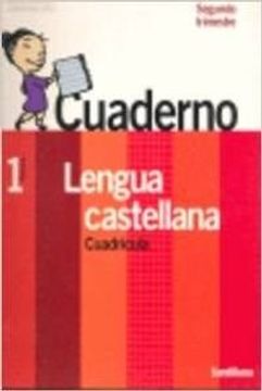 portada Contigo, un Paso Mas. Cuaderno de Lengua Castellana, Cuadricula, 2º Trimestre (1º Primaria) (in Spanish)