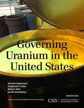portada Governing Uranium in the United States (en Inglés)