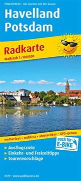 portada Havelland - Potsdam: Radkarte mit Ausflugszielen, Einkehr- & Freizeittipps, Wetterfest, Reissfest, Abwischbar, Gps-Genau. 1: 100000 (Radkarte / rk) (en Alemán)