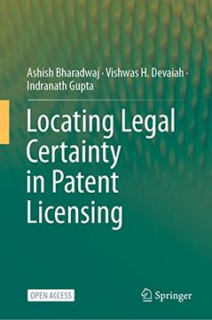 portada Locating Legal Certainty in Patent Licensing (Hardback)