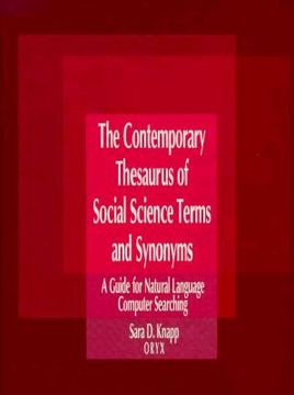 portada the contemporary thesaurus of social science terms and synonyms: a guide for natural language computer searching (in English)