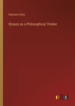 portada Strauss as a Philosophical Thinker (en Inglés)